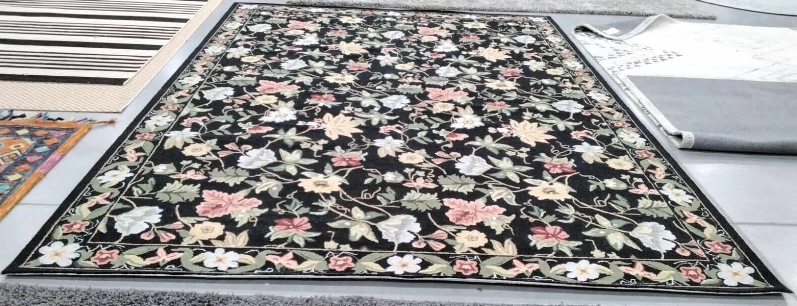 BLACK 10′ X 14′ Back Stain Rug, Reduced Price 1172736767 HK311A-10