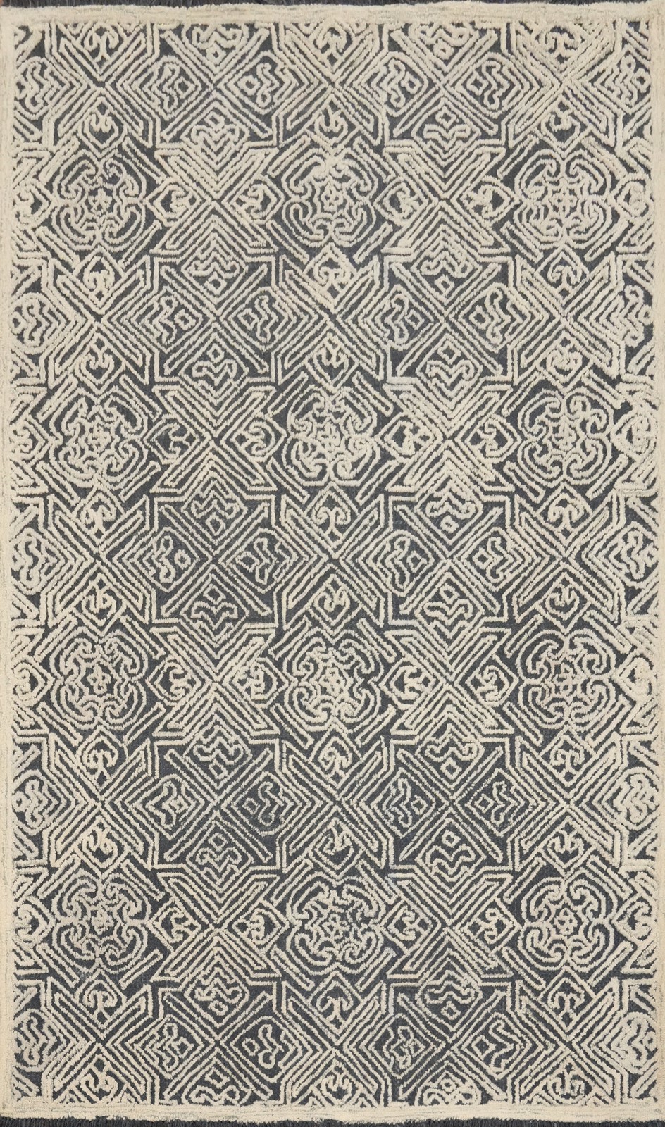 Geometric Modern Area Rug 5×8 Hand-Tufted Wool Oriental Indian for Any Room