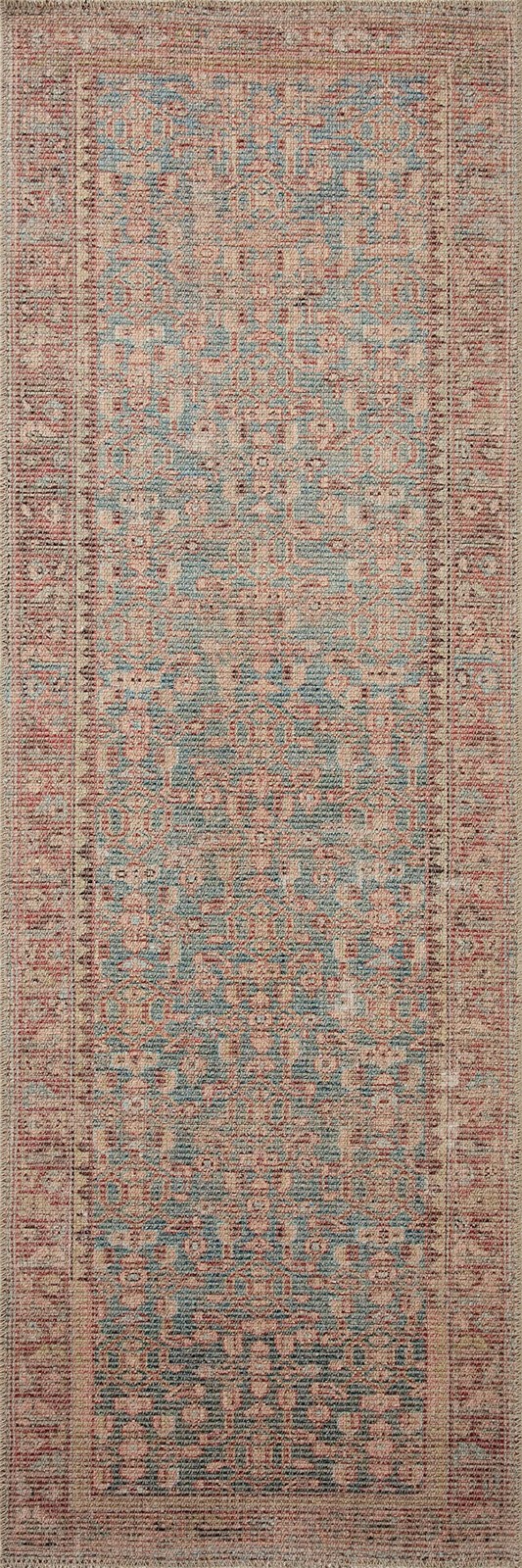 Loloi Angela Rose Aubrey Collection Aub-04 Blue/Terracotta 2-6 X 12-0 .19 Pile