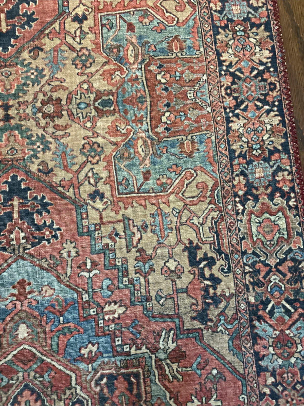 SURYA Rug Hall Runner 2’ 6” X 7’ 6” Burgundy Blue Khaki