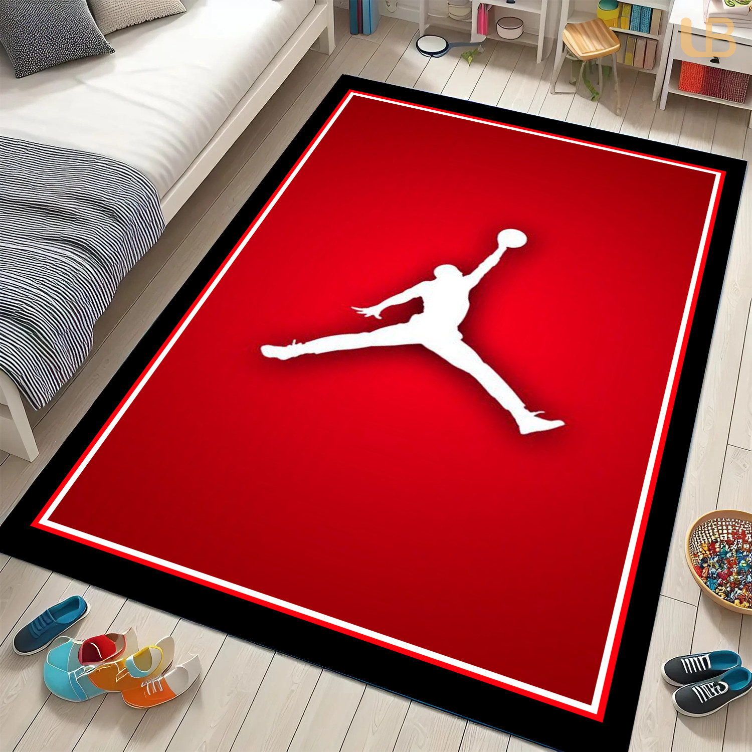 Astra Flight Streetwear Sneaker Carpet – Modern Jump Gaming Room Decor