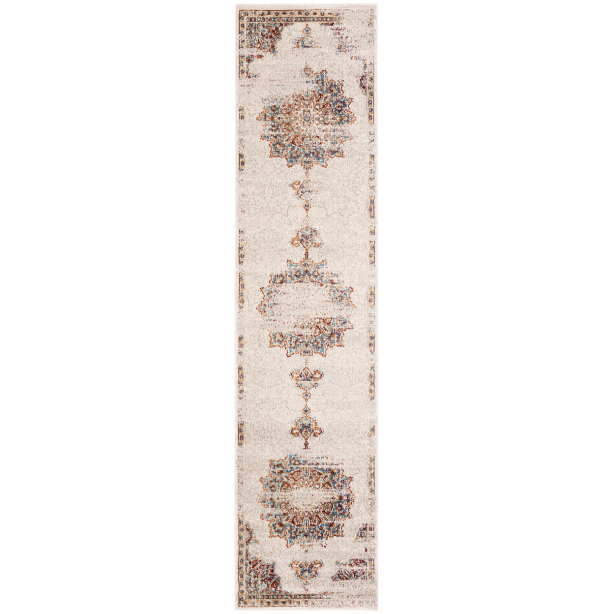 SAFAVIEH Aria Collection ARA103C Creme / Red Rug