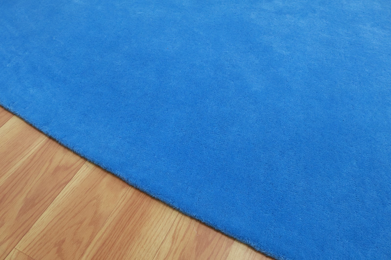 Abstract Hand Tufted Wool Blue Living Room Area Rug Modern Floor Decor Patio Rug