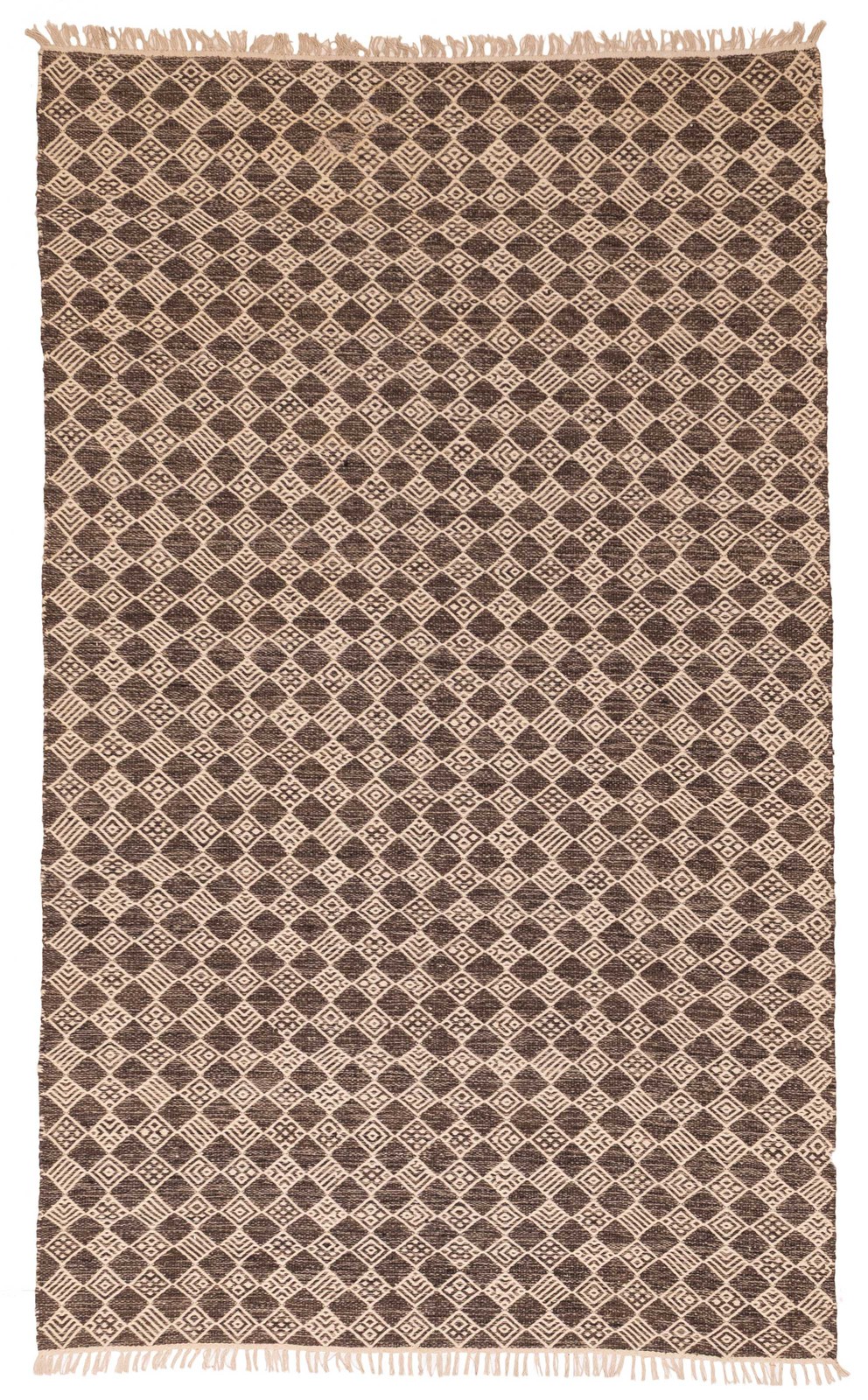 Vintage Hand Woven Area Rug 5’0″ x 8’2″ Traditional Wool Oriental Carpet