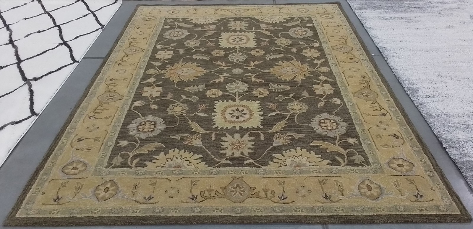 BROWN / TAUPE 8′-0″ x 10′-0″ Hole in Rug, Reduced Price 1172801466 AN556C-8