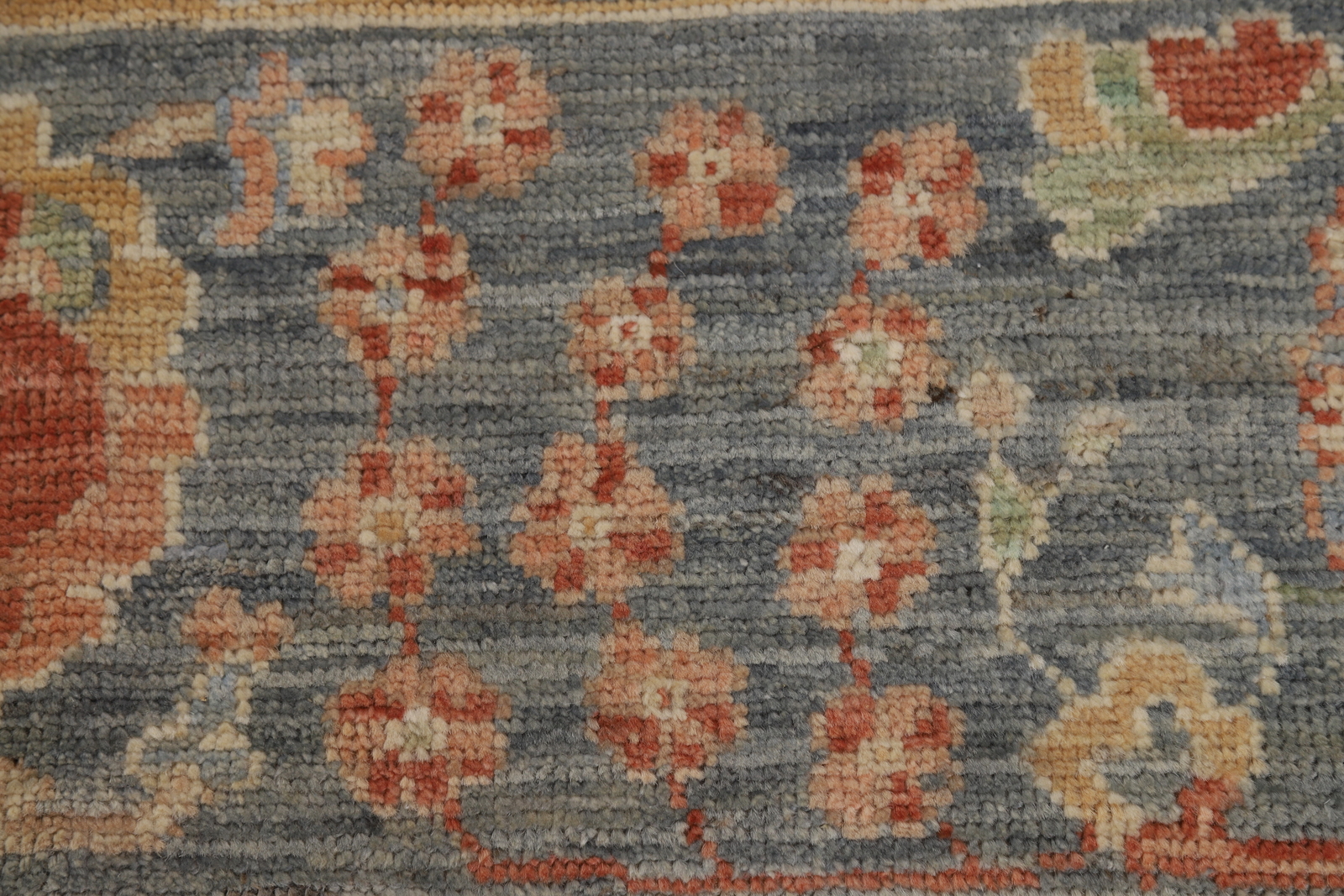 Vegetable Dye Authentic Oushak Turkish Rug 9×12 ft Handmade Wool Carpet