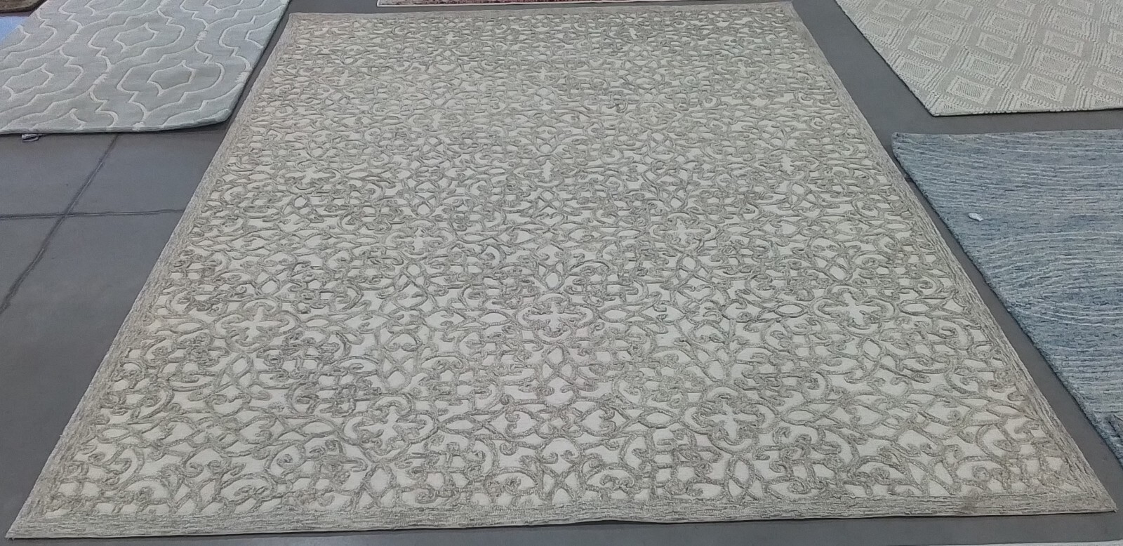 CAMEL / IVORY 8′-0″ x 10′-0″ Stained Rug, Reduced Price 1172773876 TRC103E-8