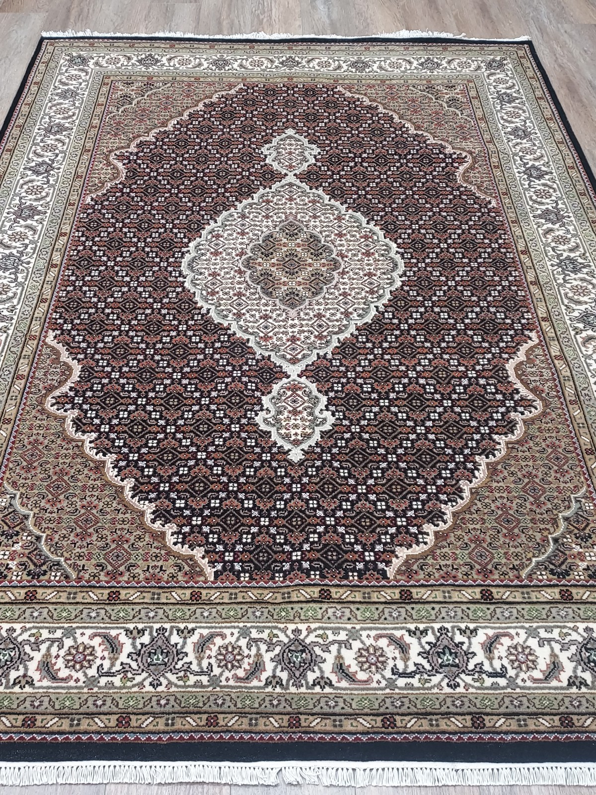 Bohemian Rug, Turkish Geometric Design Rug ,Hand Made Turkish Rug 5.5×8 Ft