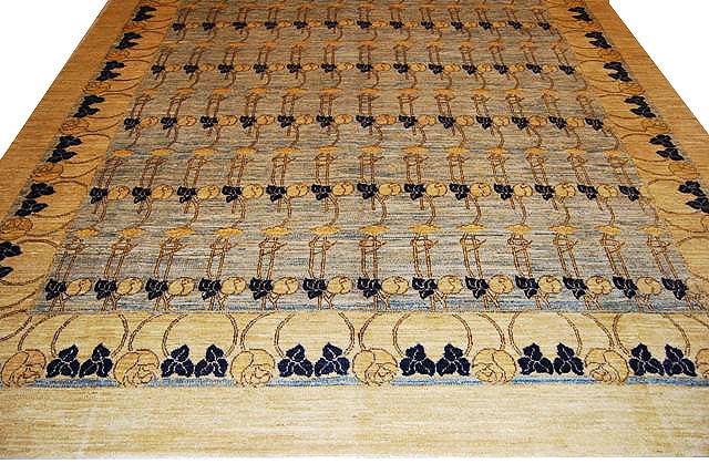 9′ x 12′ Blue Chobi Peshawar Rug #PIX-HT-31829