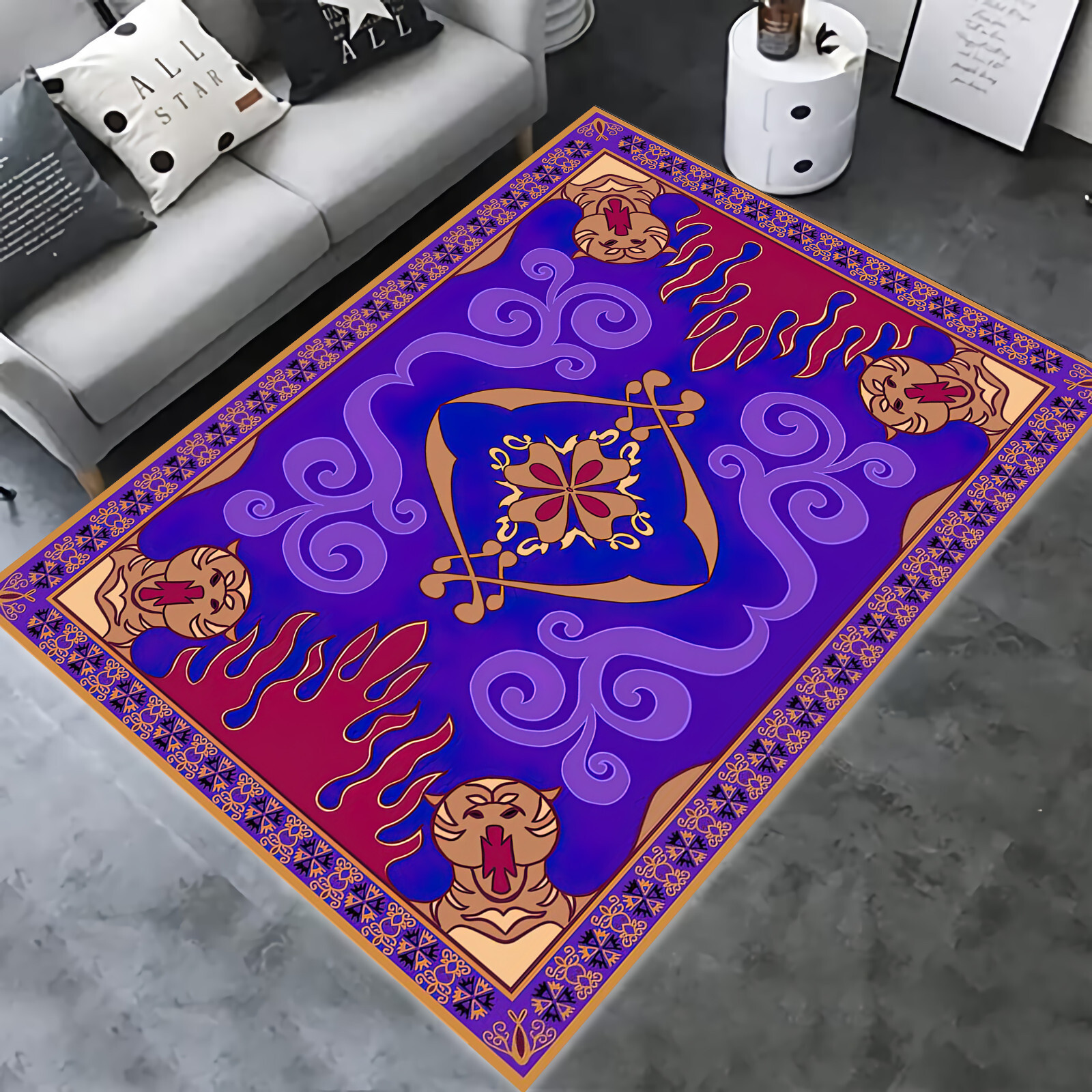 Magic carpet, Aladdin Rug,Aladdin carpet, Turkish Cotton Base Rug, Rug for kids