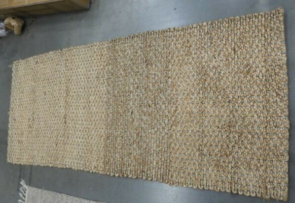 NATURAL 2′-6″ X 6′ Pulled Threads Rug, Reduced Price 1172618153 NF452A-26