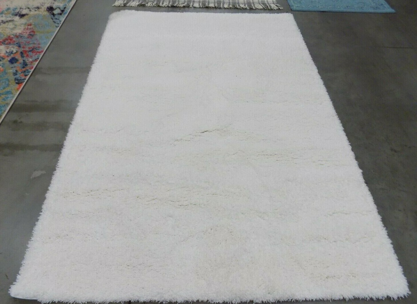 WHITE 5′-3″ X 7′-6″ Stained Rug Reduced Price 1172583204 SG151-1010-5