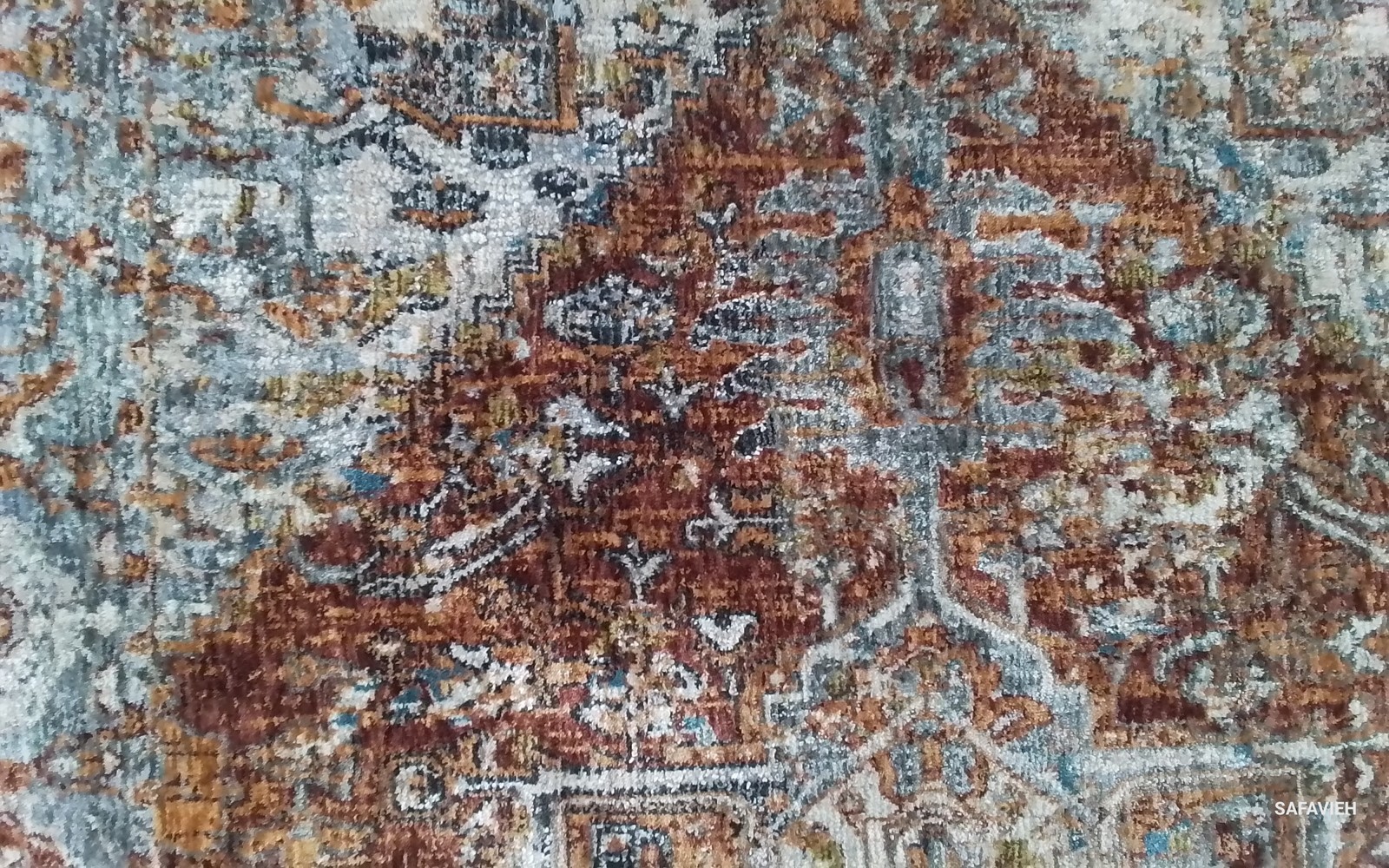 BEIGE / RUST 4′-0″ x 6′-0″ Back Stain Rug, Reduced Price 1172804730 LIM766P-4