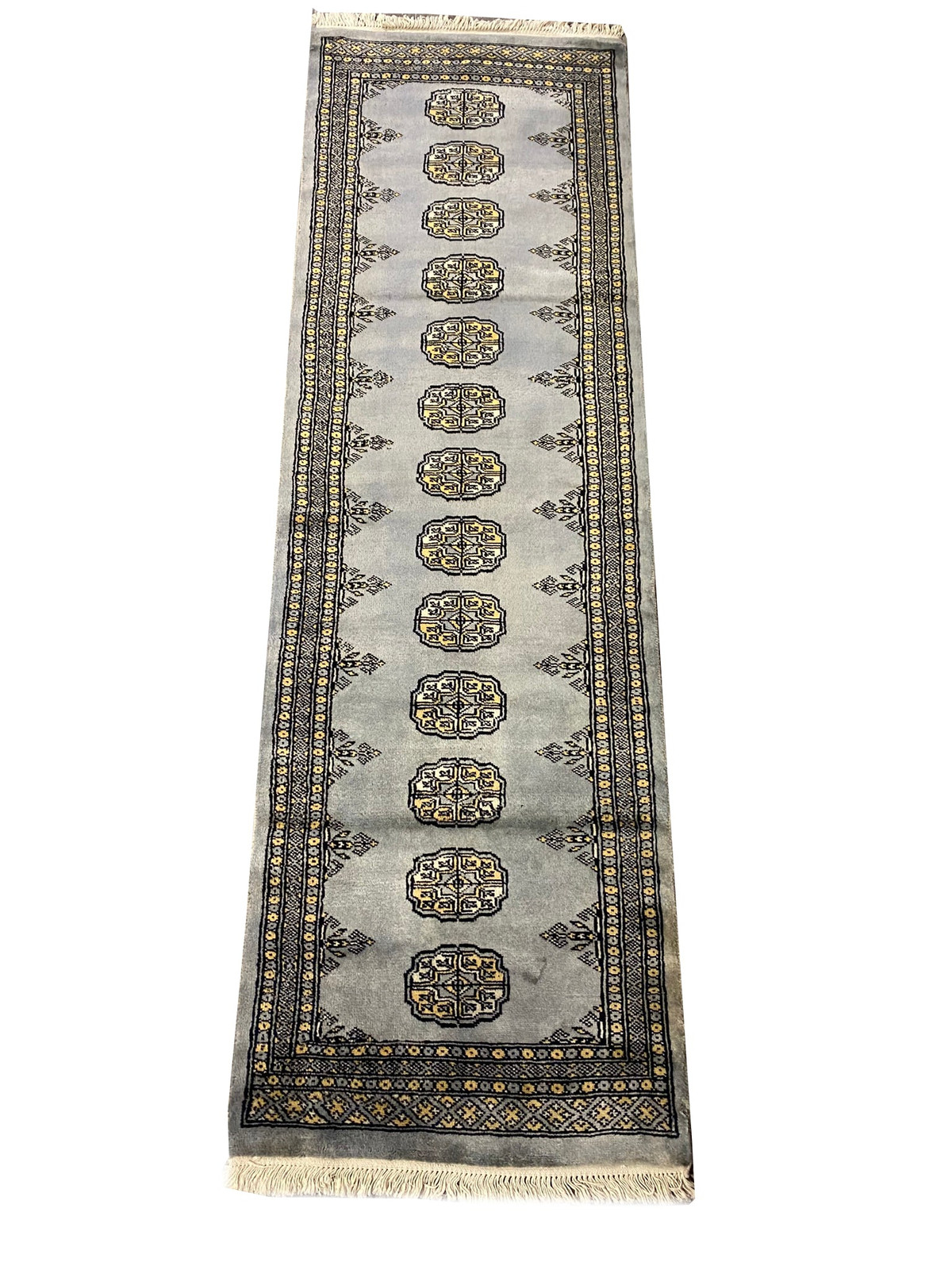 2′ X 7′ Feet Beige Handmade Bokhara Runner #F-6783