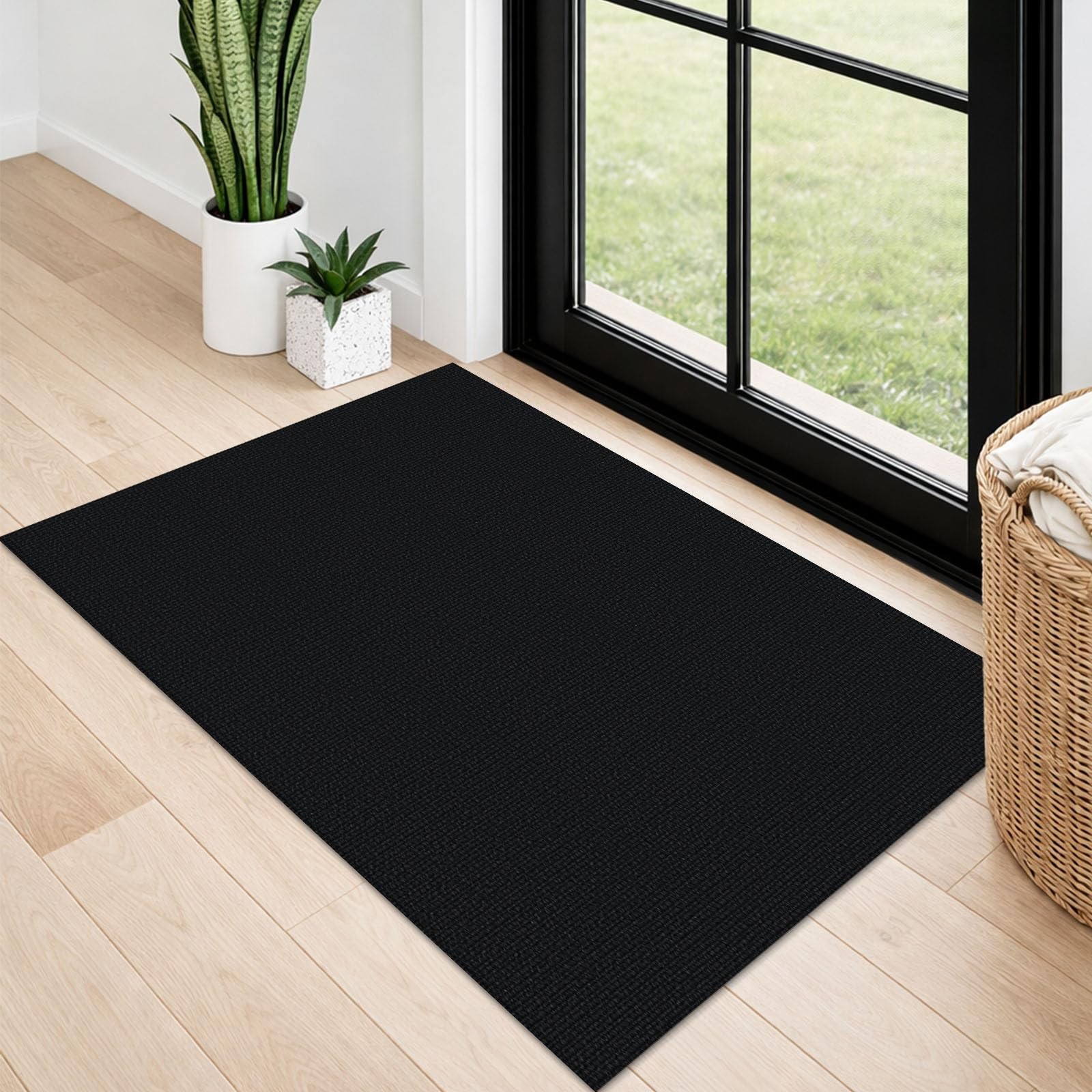 2×3 Washable Area Rug Small Braided Cotton Entryway Rug with Non Slip Backing…