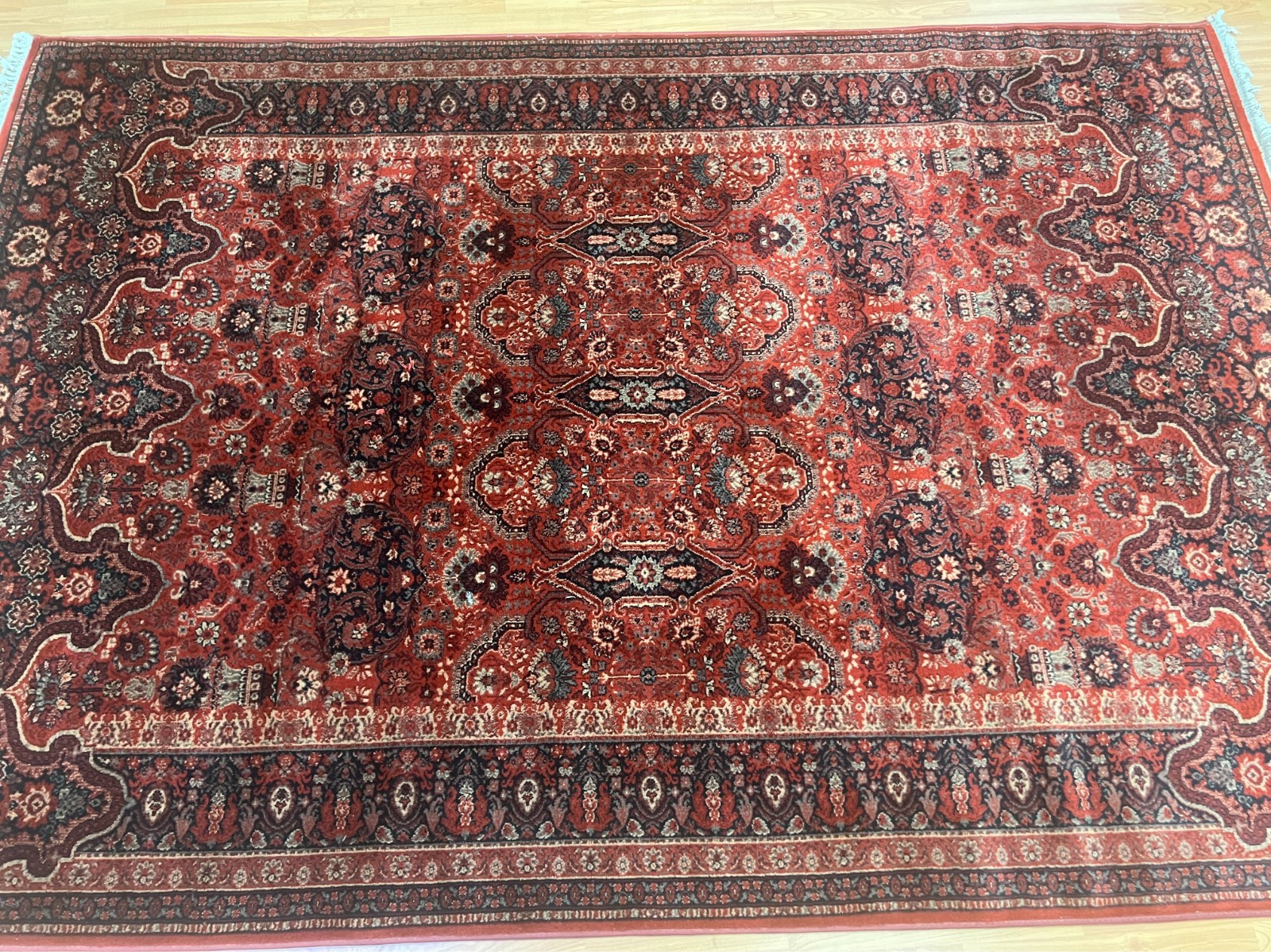 5’7″ x 8′ Couristan Kirman Design Oriental Rug – 100% Wool – Made in Belgium