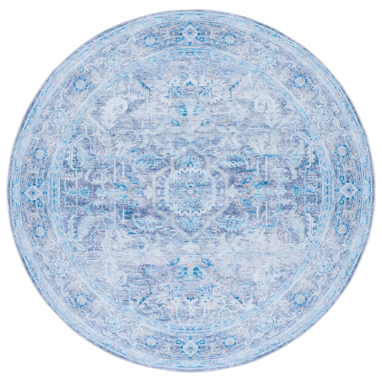 SAFAVIEH Tucson Collection TSN185V Purple / Blue Rug