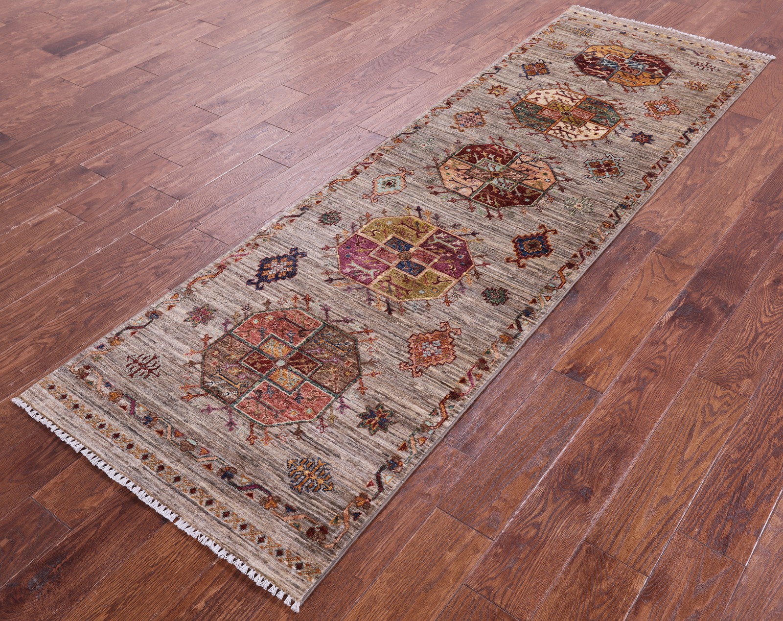 Runner Super Turkmen Ersari Hand Knotted Wool Rug 2′ 7″ X 8′ 7″ – Q20801