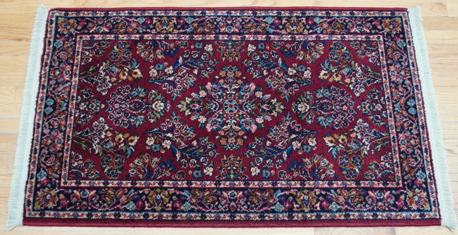2’6″ x 4’3″ Authentic Karastan Red Saroukk 700-785 Wool American Rug Excellent