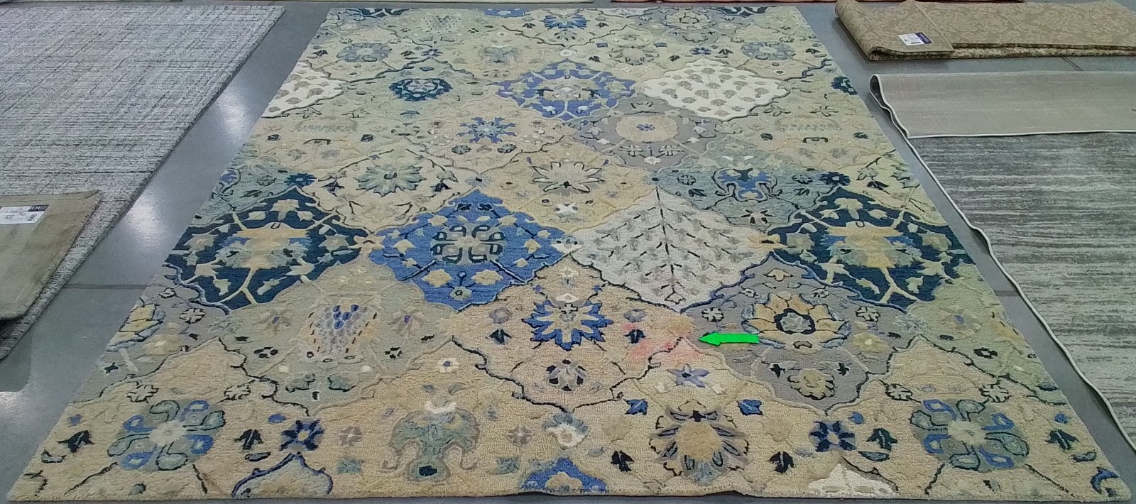 BEIGE / BLUE 9′-0″ x 12′-0″ Spot on Rug, Reduced Price 1172781164 GLM622B-9
