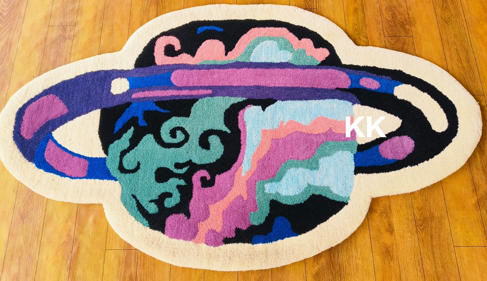 Planet Rugs Handmade 100% Woolen Hand Tufted For Home Decoration