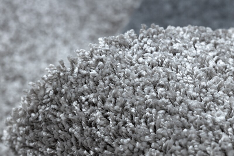 Modern Washable Carpet ILDO Silver Smooth 100% Polypropylene Machine Made