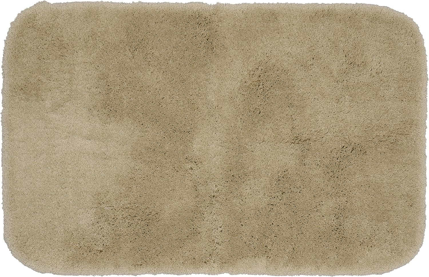 Finest Luxury Neutral Linen 24 In. X 40 In. Ultra Plush Washable Bath Rug -Soft,
