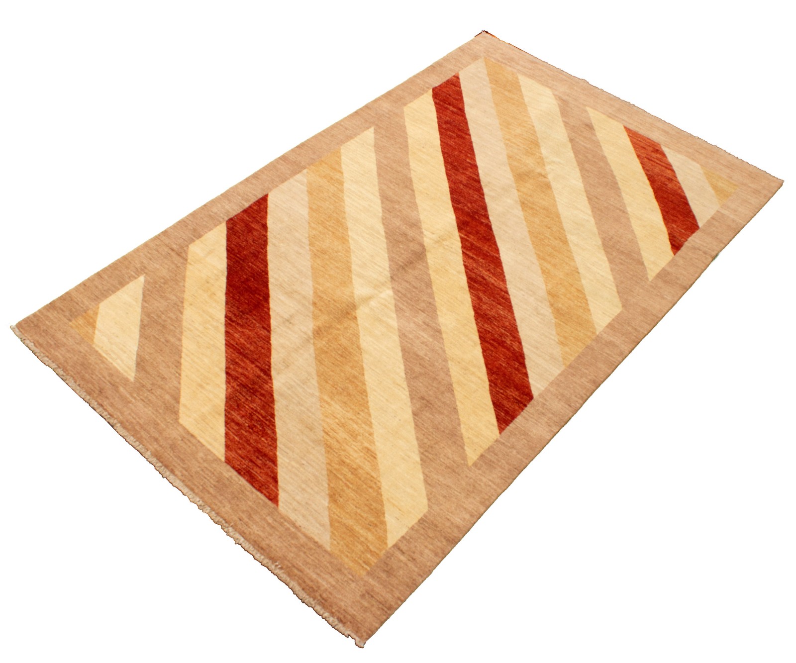 Traditional Tan Hand-knotted Area Rug 6’6″ x 10’3″ Oriental Wool Carpet