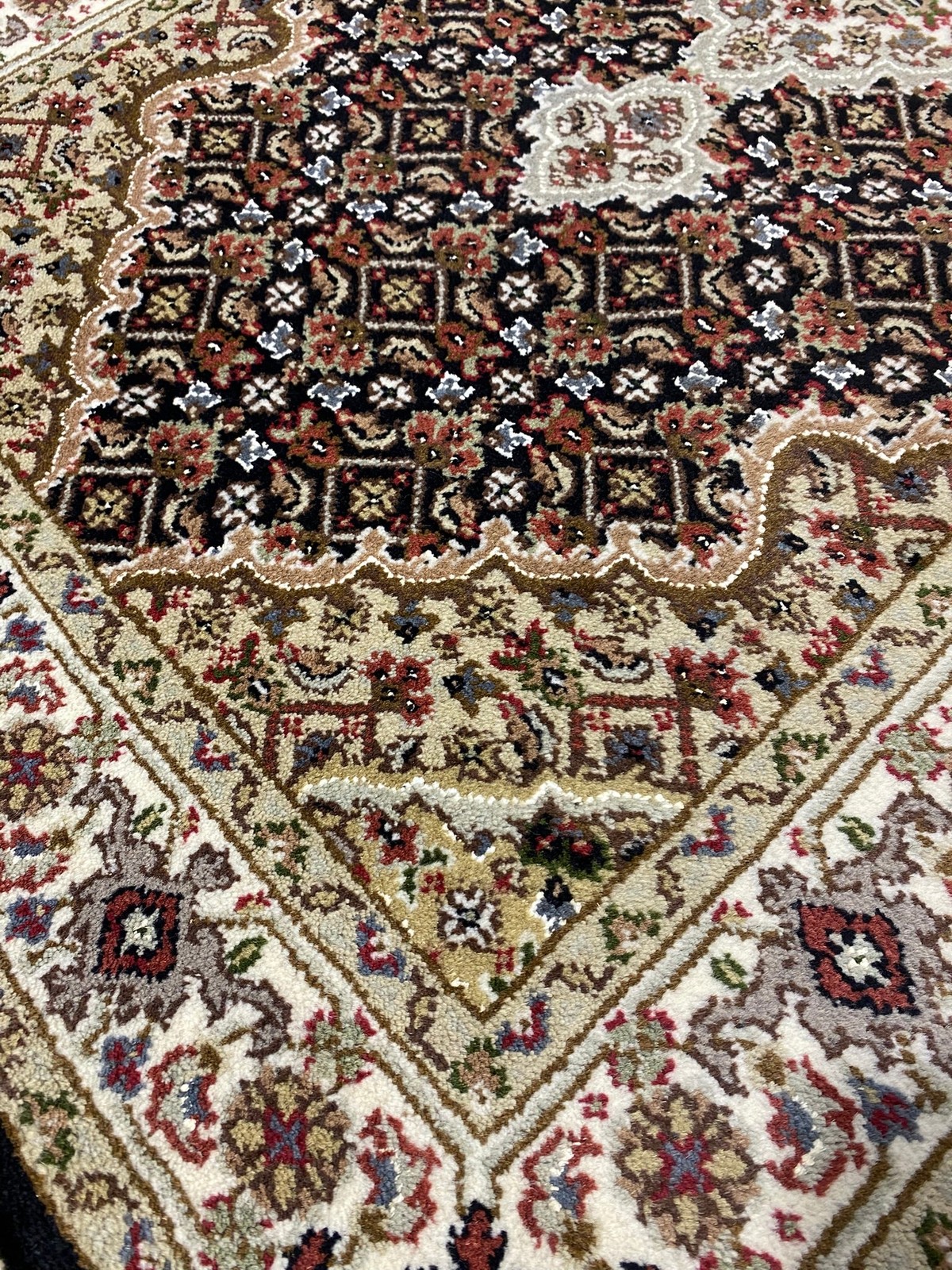14 Feet Handmade Wool and Silk Mahii Runner #F-6960