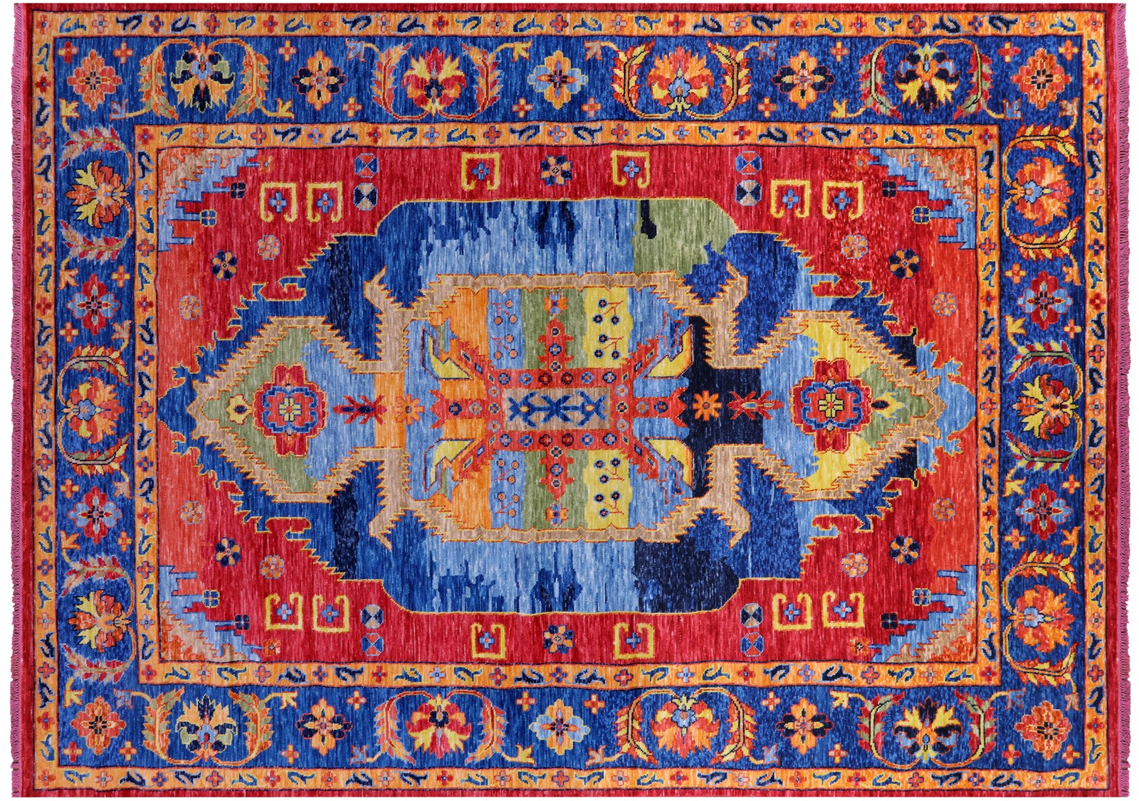 10′ 3″ X 13′ 11″ Heriz Serapi Hand-Knotted Wool Rug – Q19771