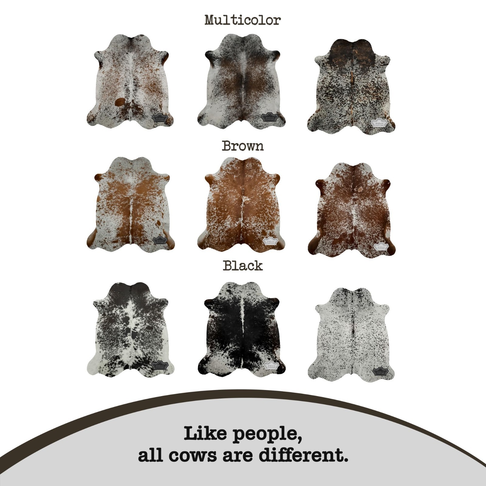 5×7 ft Black Speckled Cowhide Rug –100% Genuine Leather–Best Price Luxury Décor