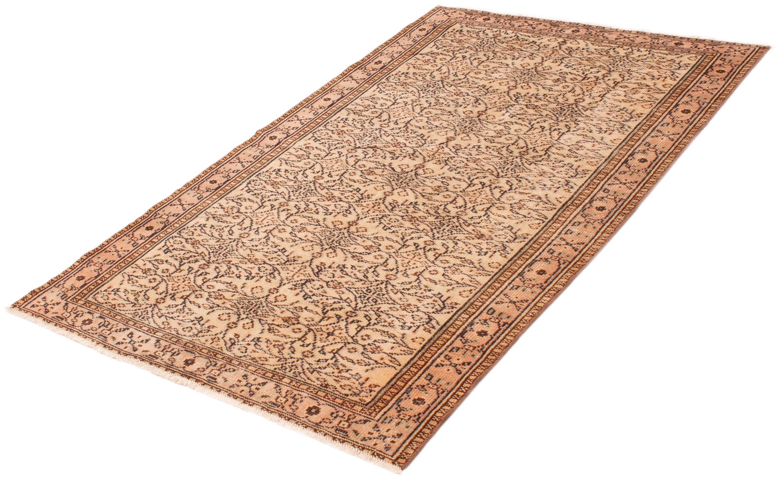 Vintage Traditional Hand-Knotted Area Rug 5’5″ x 8’5″ Oriental Wool Carpet