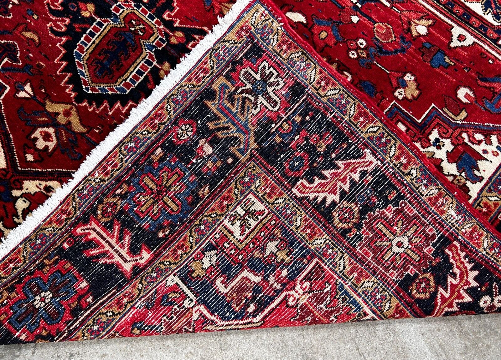 8’2″ x 11’1” Hand-Knotted 100% Wool Pile Herize Area Rug – Area Carpet