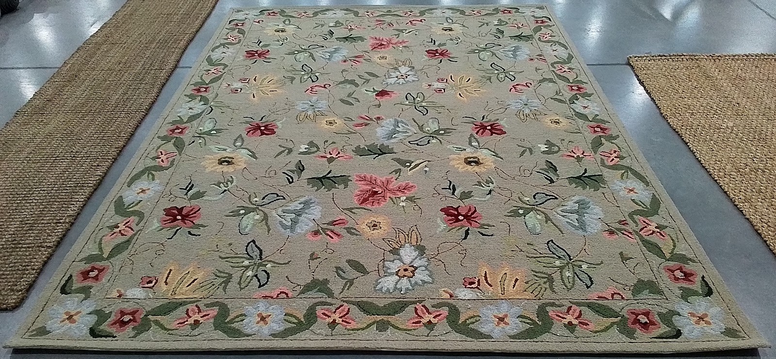 BEIGE 8′-0″ x 10′-0″ Hole in Rug, Reduced Price 1172801280 HK311C-8