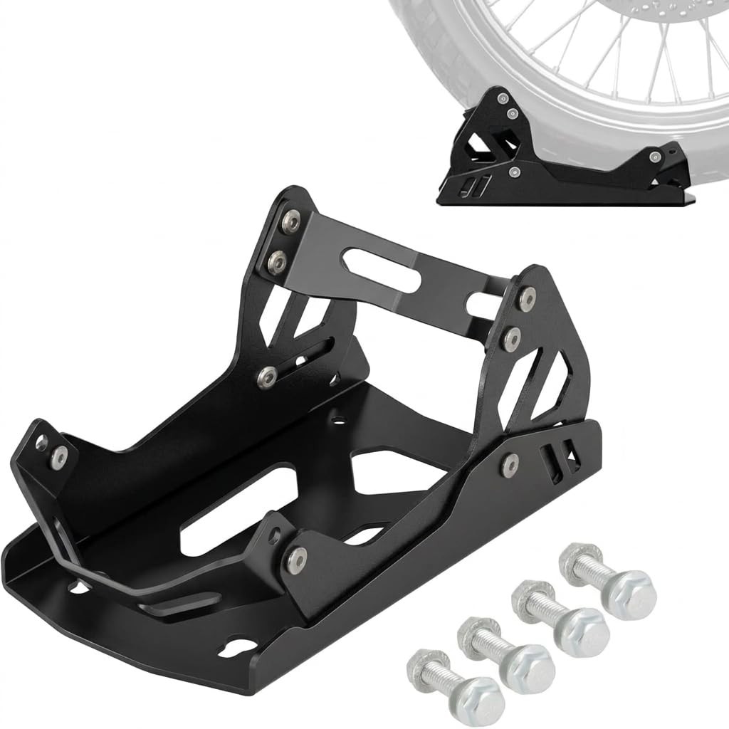 Motorcycle Wheel Chock for Transport, Adjustable 1800 lbs Capacity, Fits 8″21″