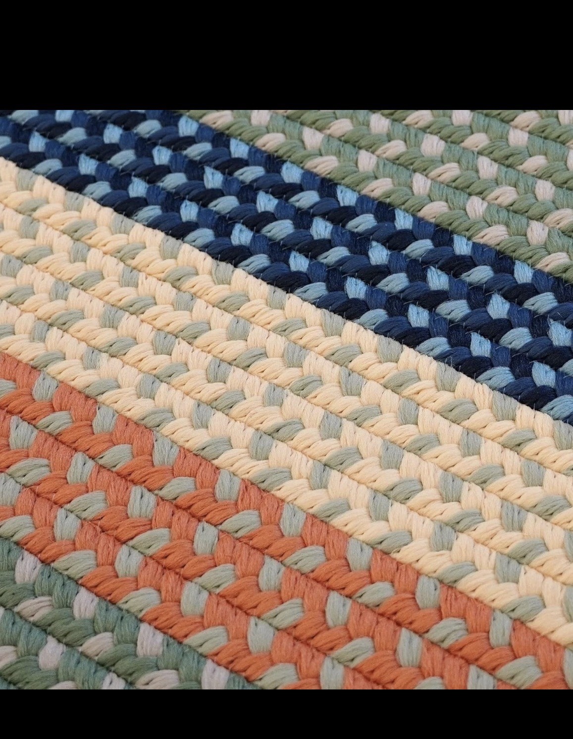 Colonial Mills Bercy Multi Stripe – Seaside Mix 8×10