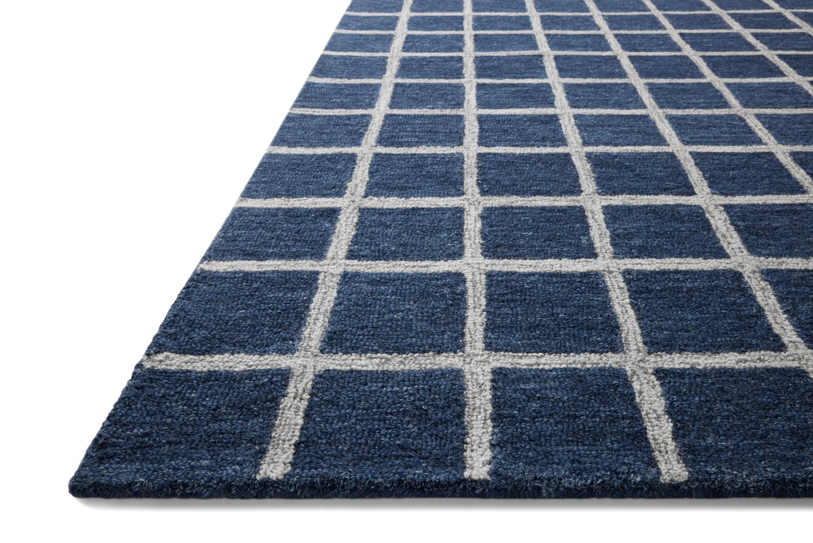 Loloi Chris Loves Julia Polly Collection Pol-05 Navy/Silver 2-6 X 7-6 Runner Rug