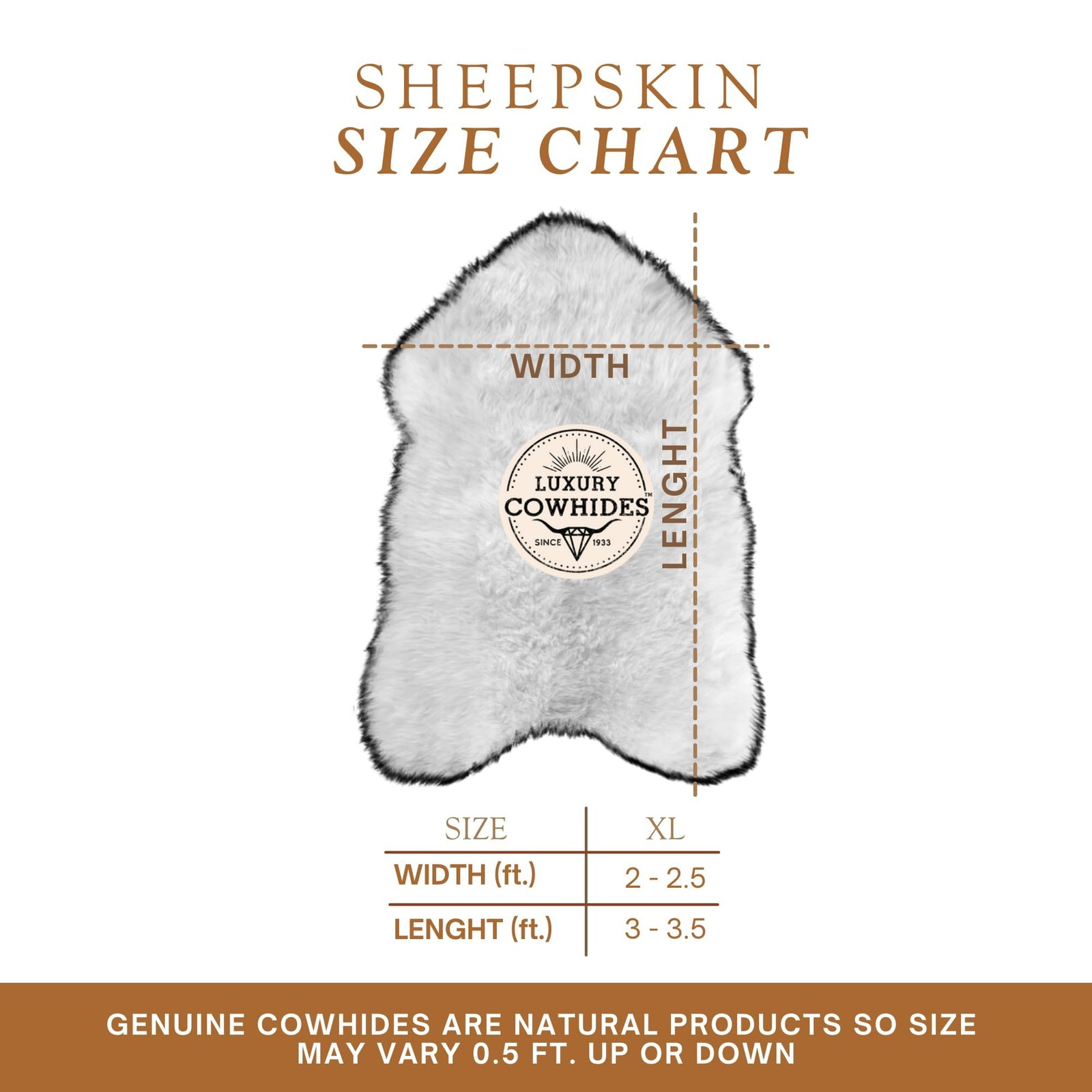 Sheepskin Rug – 100% Genuine Sheepskin Chair Throw Cover & Area Rugs for Livi…