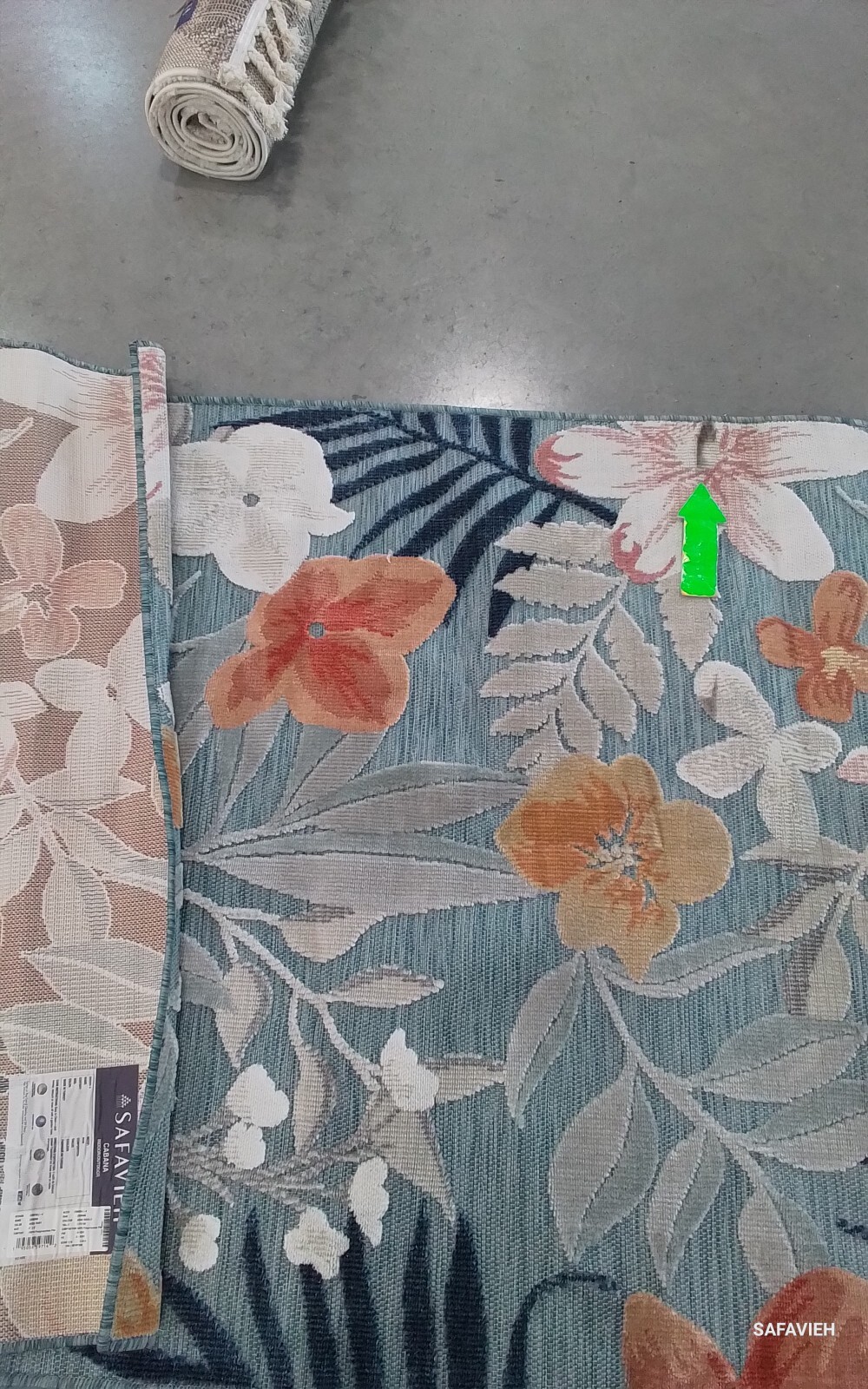 AQUA / RUST 4′-0″ x 6′-0″ Spot on Rug, Reduced Price 1172766964 CBN454J-4