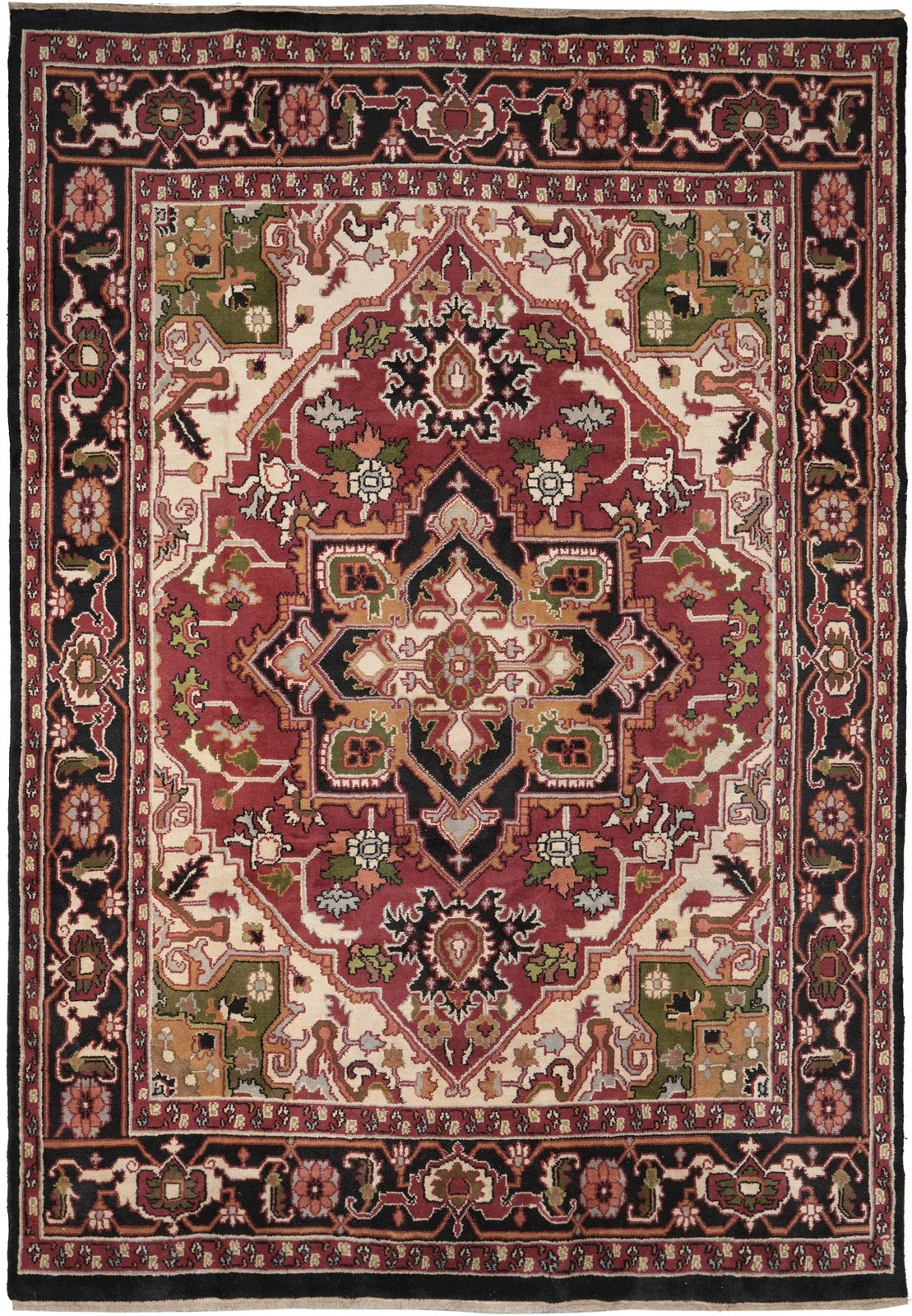 9.7 x 14 New Heriiz Rug India #F-4607