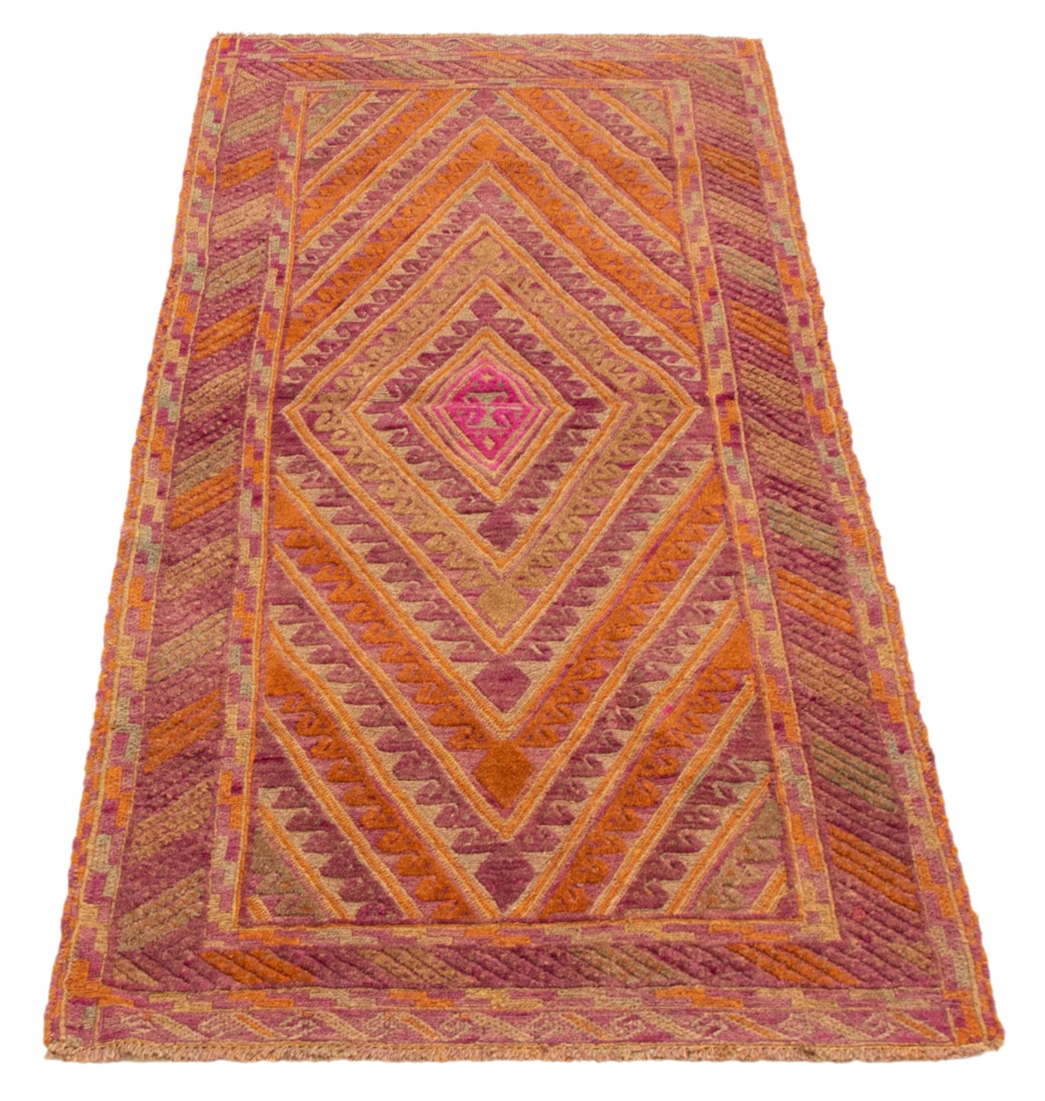 Vintage Hand-Knotted Area Rug 2’9″ x 6’0″ Traditional Oriental Wool Carpet