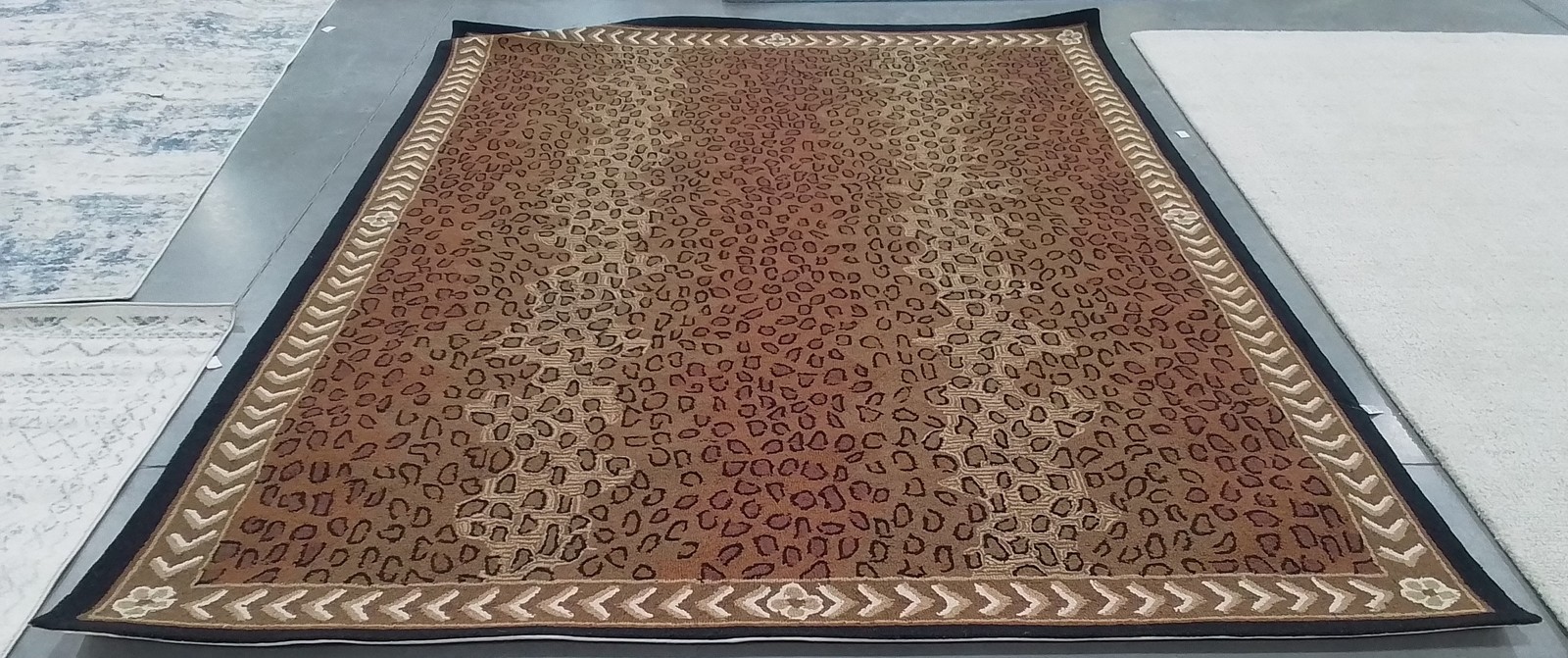 BLACK / BROWN 8′-0″ x 10′-0″ Hole in Rug, Reduced Price 1172792345 HK15A-8