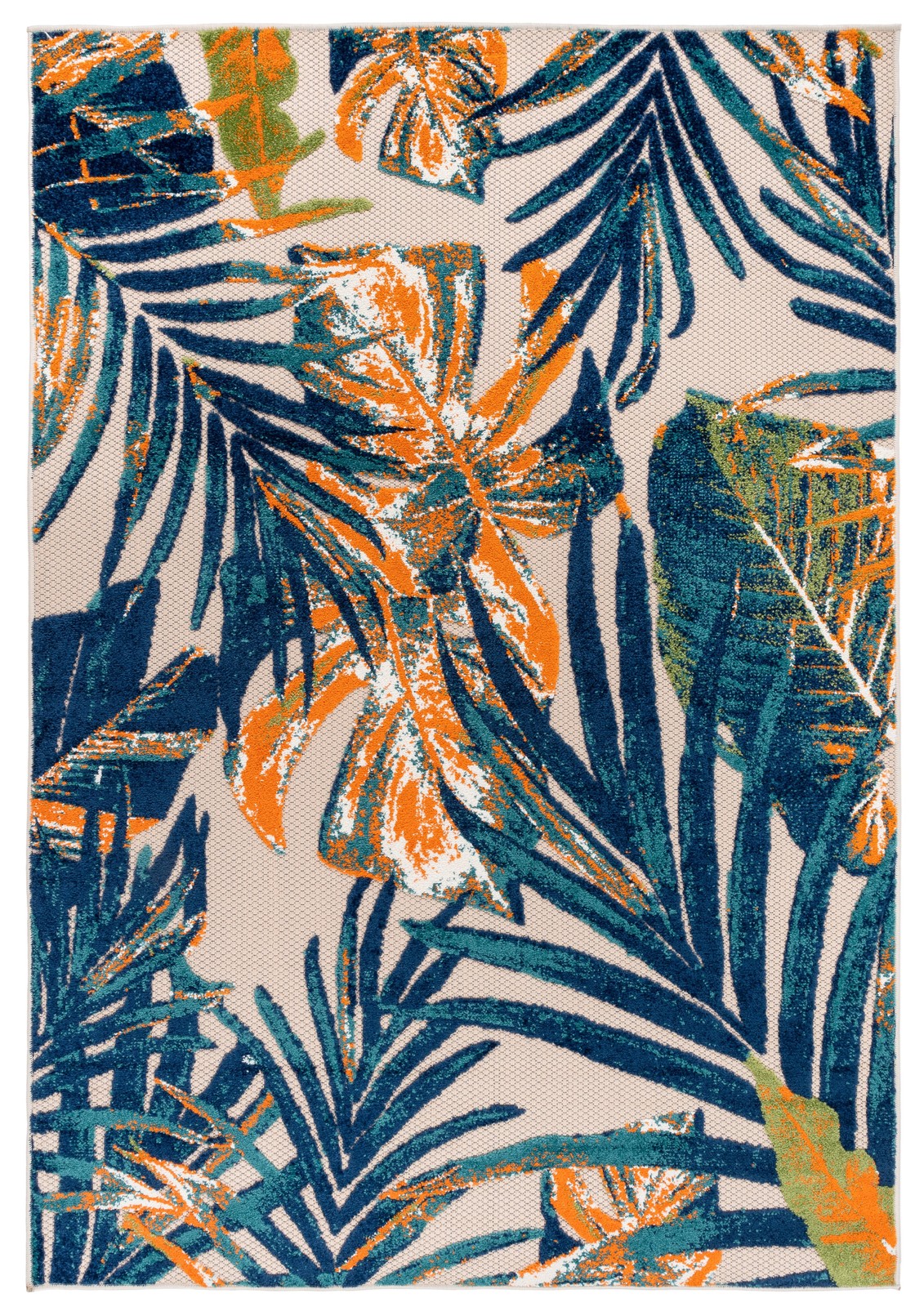 Rugshop Outdoor Rug Floral Leaves Indoor/Outdoor Area Rug Outdoor Patio Rugs