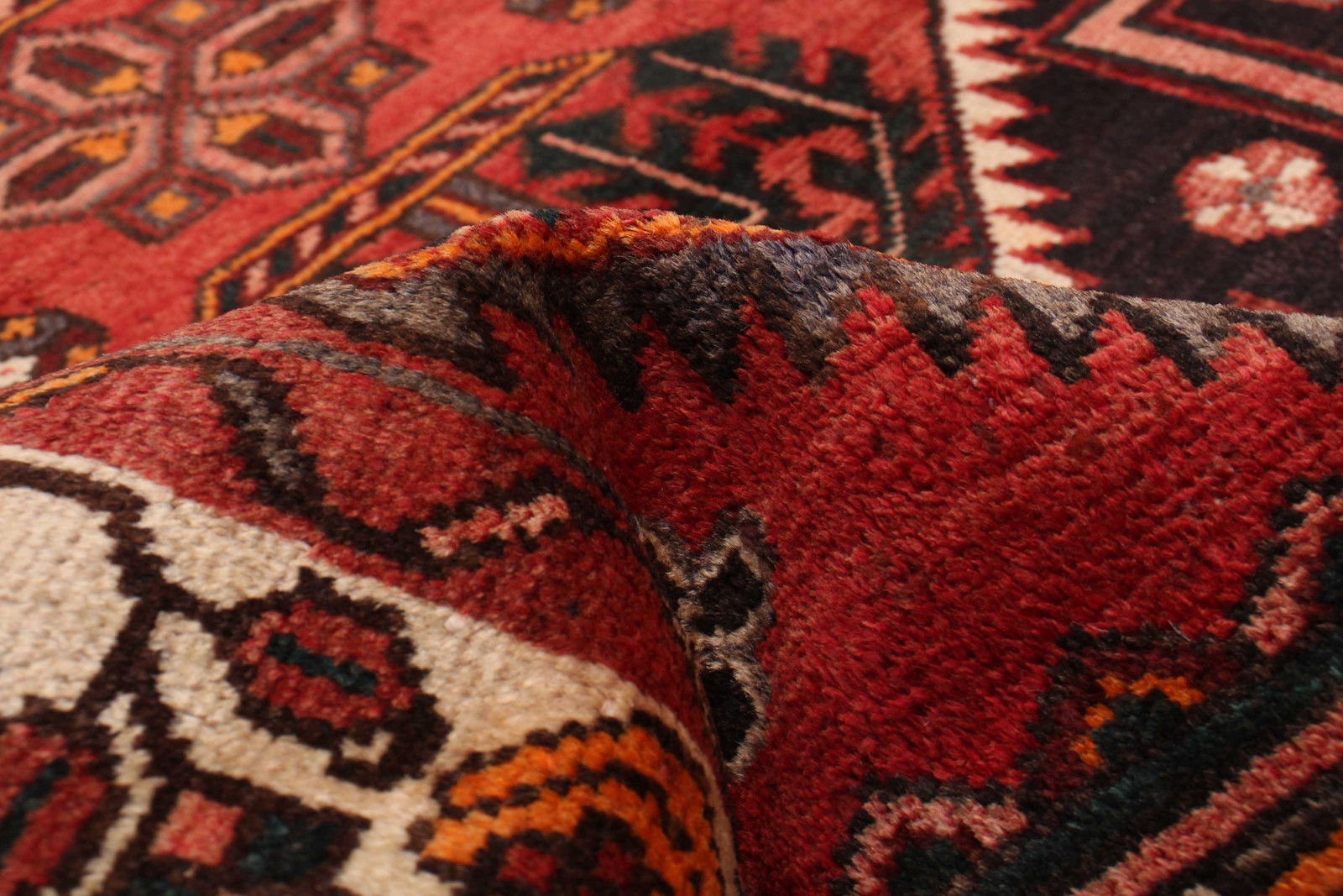Vintage Hand-knotted Runner Rug 3’9″ x 10’4″ Traditional Oriental Wool Carpet