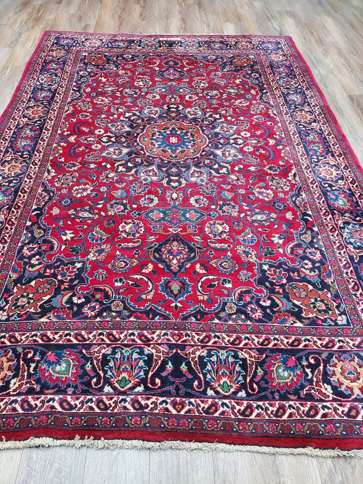 Turkish Silk&Wool Hand Made Bohemian Royal Classic Design, Turkish Rug 6.5x10Ft