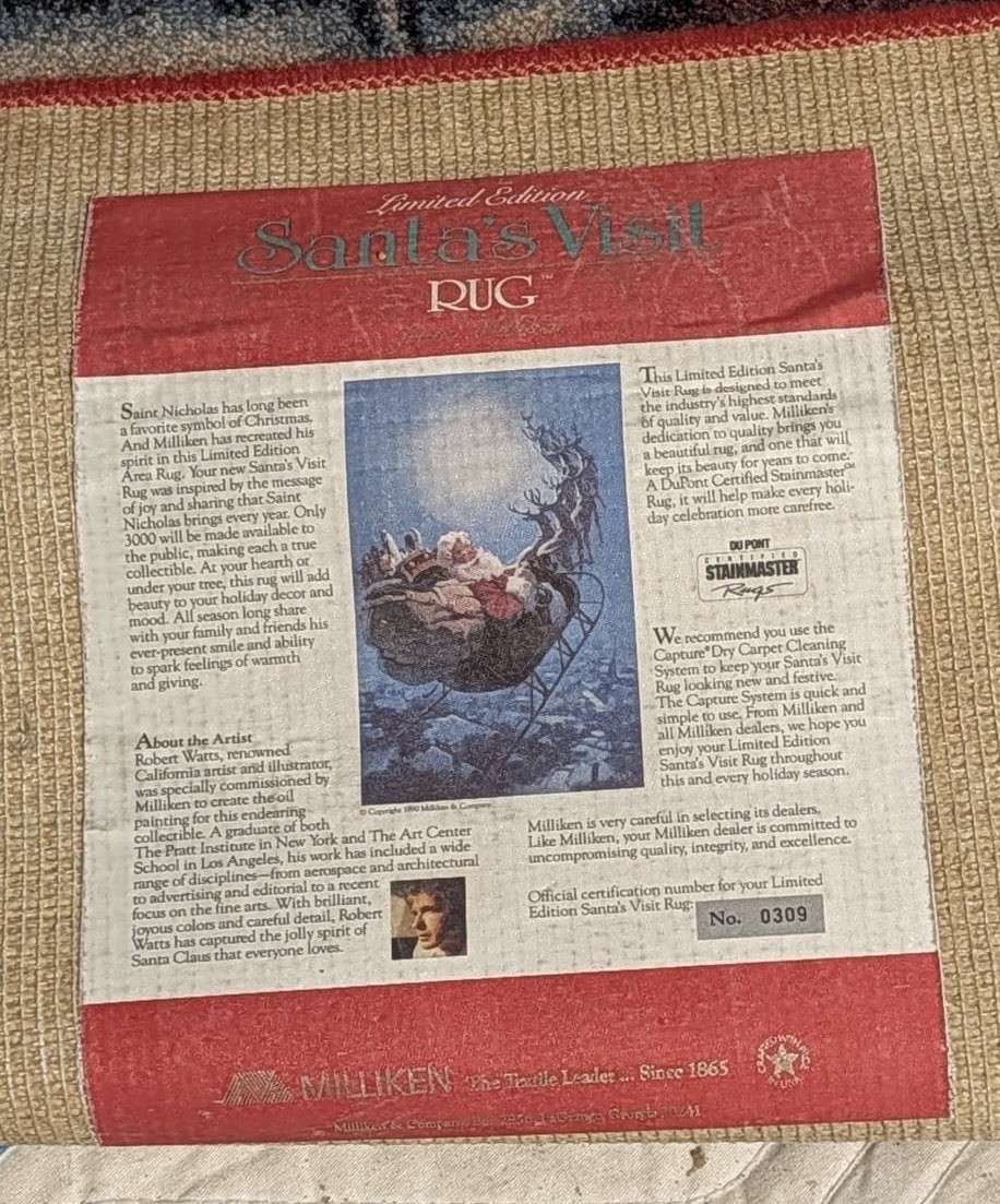 Milliken Limited Edition Santa’s Visit Christmas Rug