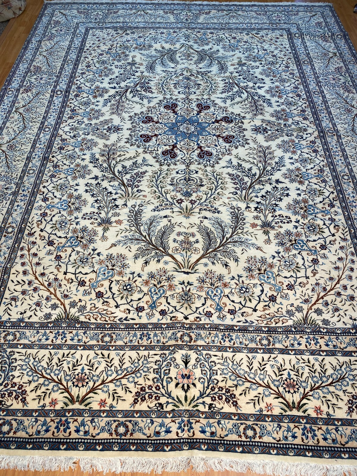 8’1′ x 11’1″ New Turkish Oriental Rug – Fine – 500 KPSI – Wool & Silk Hand Made