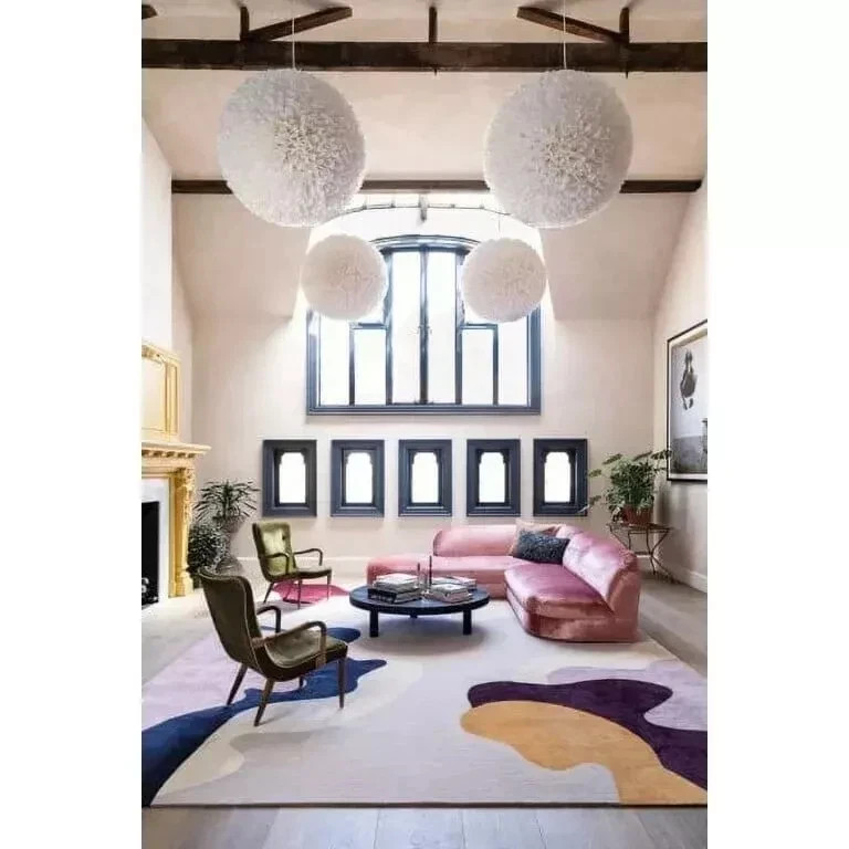 Handmade Modern Abstract Design Hand Tufted Area Rug Hand Tufted Wool Rugs