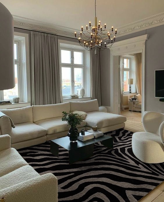 Zebra Zen Hand Tufted | 100% Wool Rug Design Bedroom, Living Room Rug