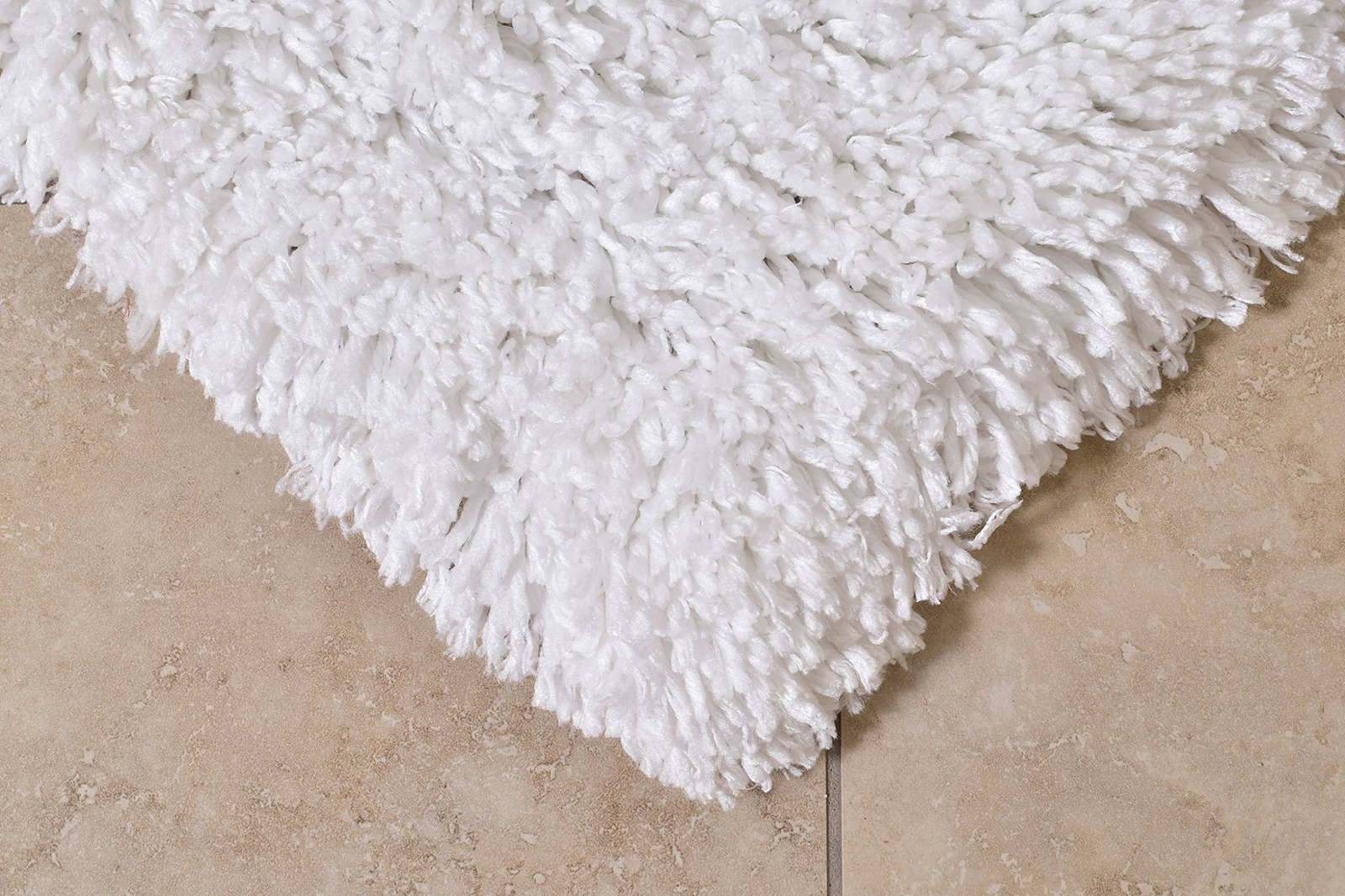 2×3″ White Shag Door mat Shaggy Area Rug for Living Room Bedroom 27X45″
